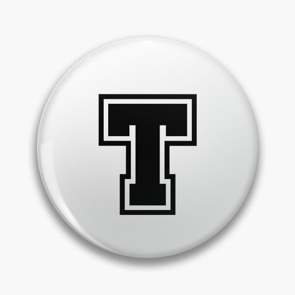 Item preview, Black T - Classic Stylized Initial Alphabet Letter designed and sold by stickerorange.