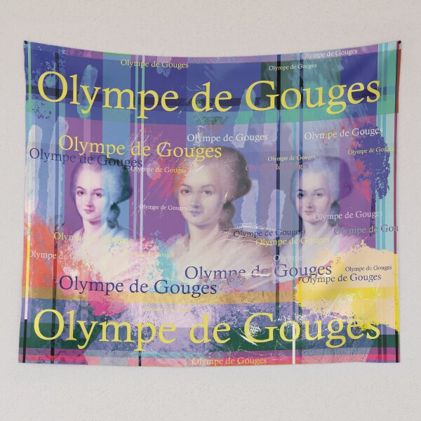 Aperçu de l'œuvre Olympe de Gouges – Collage de la militante française pour les droits des femmes créée et vendue par Mauswohn.