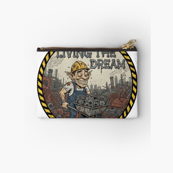 Item preview, Living The Dream – Work Humor Sticker Gift designed and sold by Imaginarium of Chaos falcon88 .