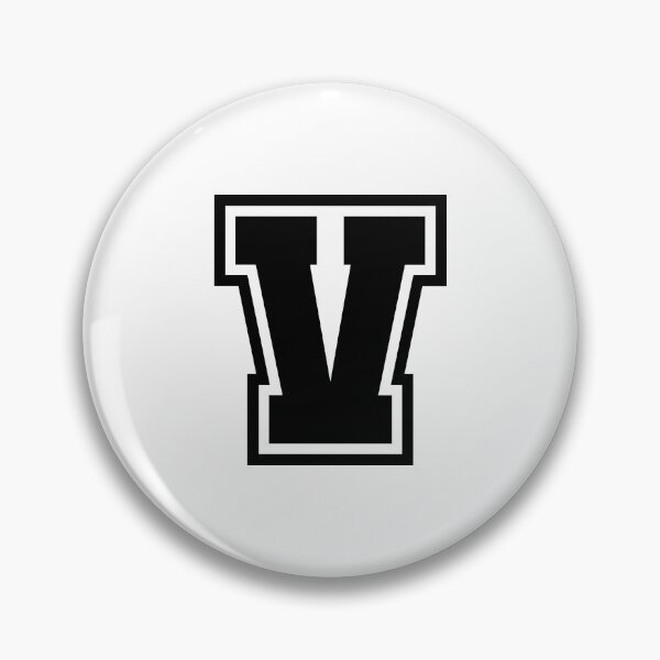 Item preview, Black V - Classic Stylized Initial Alphabet Letter designed and sold by stickerorange.