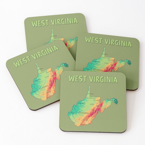 Item preview, West Virginia Topographic Map - Retro Mountain State Pride designed and sold by mashmosh.