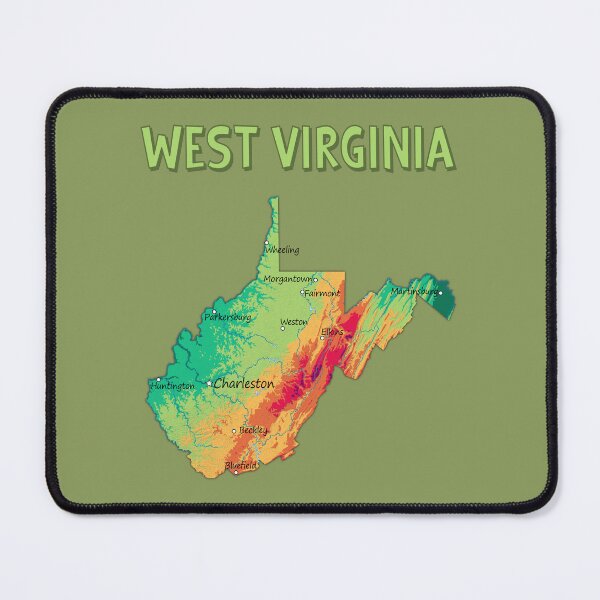 Item preview, West Virginia Topographic Map - Retro Mountain State Pride designed and sold by mashmosh.