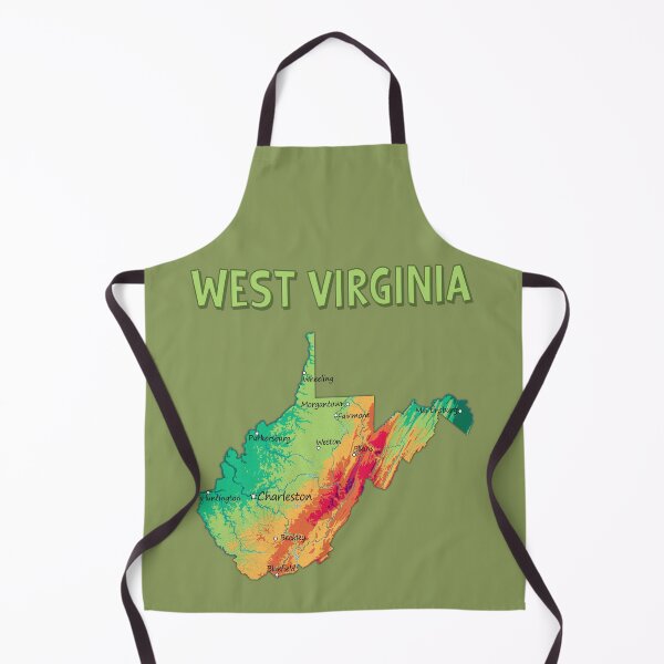 Item preview, West Virginia Topographic Map - Retro Mountain State Pride designed and sold by mashmosh.