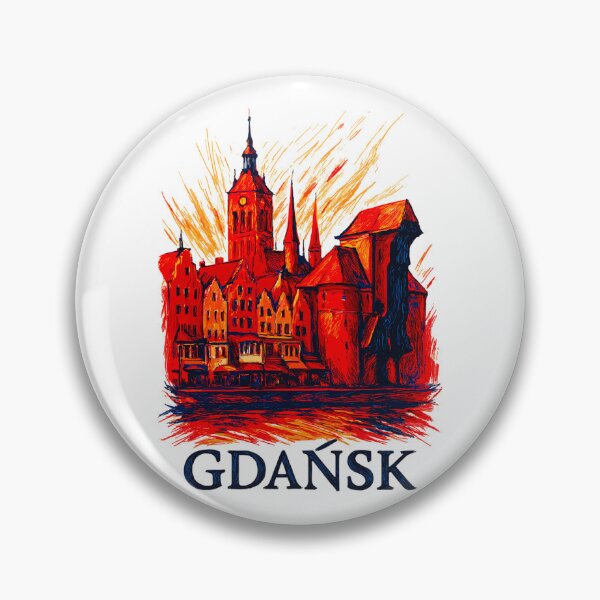 Item preview, Gdańsk cityscape, Poland, gift designed and sold by Pineapple-Tree.