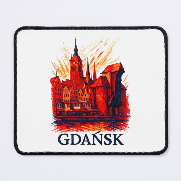 Item preview, Gdańsk cityscape, Poland, gift designed and sold by Pineapple-Tree.
