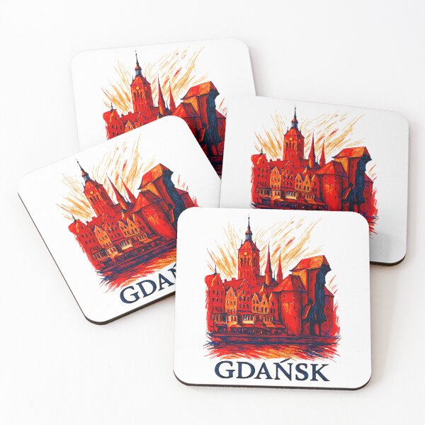 Item preview, Gdańsk cityscape, Poland, gift designed and sold by Pineapple-Tree.