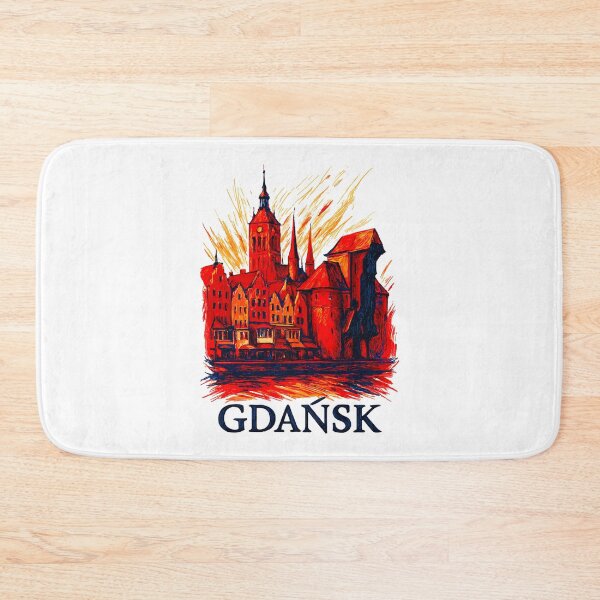 Item preview, Gdańsk cityscape, Poland, gift designed and sold by Pineapple-Tree.