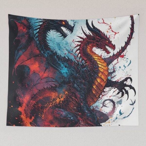Item preview, Twin Maw of Flame and Frost designed and sold by SabaMirzique.