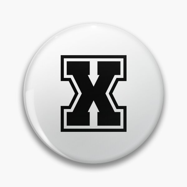 Item preview, Black X - Classic Stylized Initial Alphabet Letter designed and sold by stickerorange.