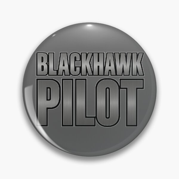 Item preview, Battlefield Game Inspired Blackhawk Pilot Metallic Slogan designed and sold by Sellcooldesigns.