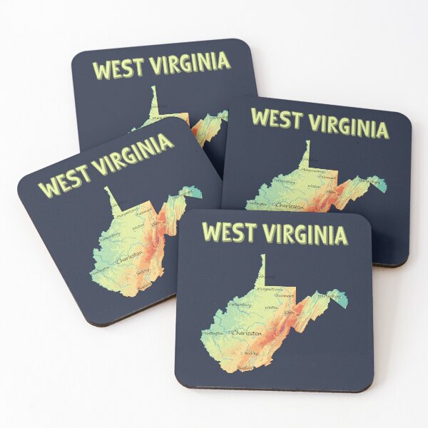 Item preview, West Virginia Topographic Map Art designed and sold by mashmosh.