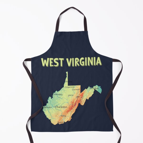 Item preview, West Virginia Topographic Map Art designed and sold by mashmosh.