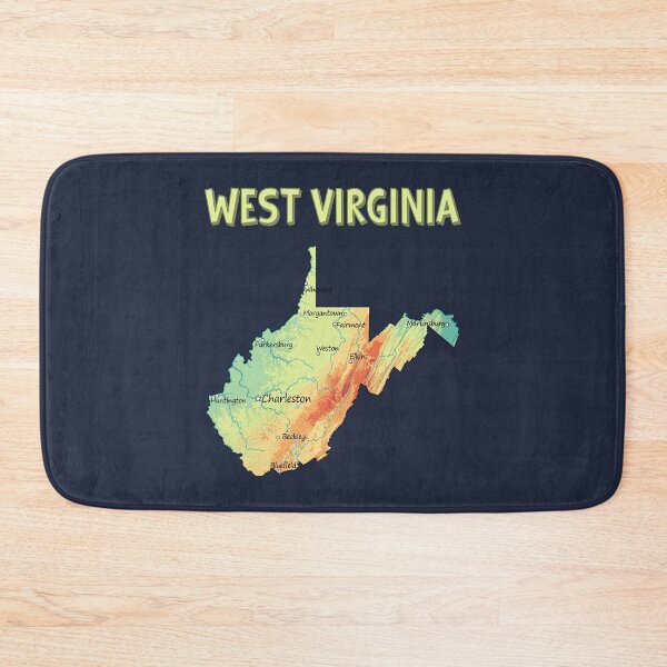 Item preview, West Virginia Topographic Map Art designed and sold by mashmosh.