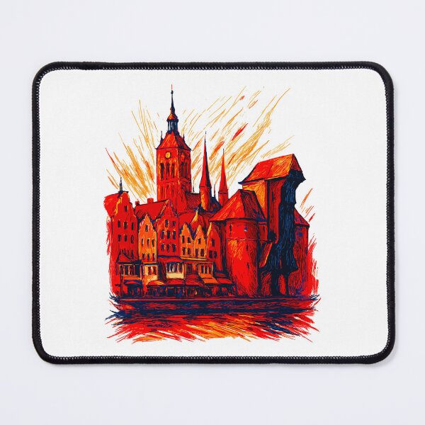 Item preview, Gdańsk cityscape, Poland, gift designed and sold by Pineapple-Tree.