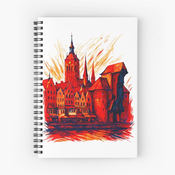 Item preview, Gdańsk cityscape, Poland, gift designed and sold by Pineapple-Tree.