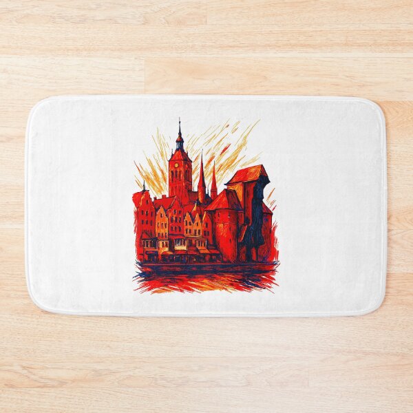 Item preview, Gdańsk cityscape, Poland, gift designed and sold by Pineapple-Tree.