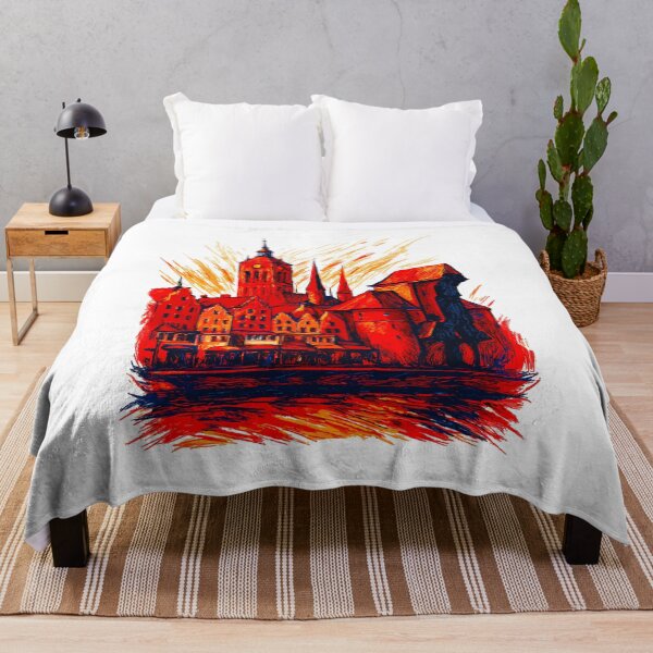Item preview, Gdańsk cityscape, Poland, gift designed and sold by Pineapple-Tree.