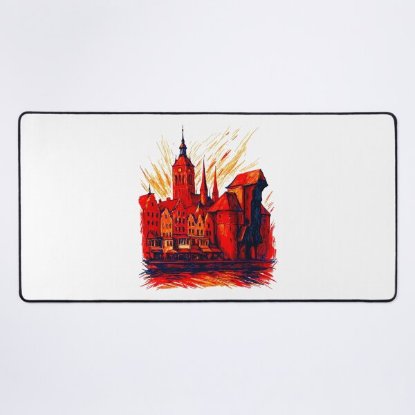 Item preview, Gdańsk cityscape, Poland, gift designed and sold by Pineapple-Tree.