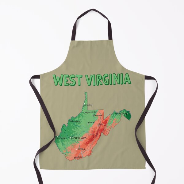 Item preview, West Virginia Topographic Mountain Map designed and sold by mashmosh.
