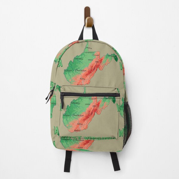 Item preview, West Virginia Topographic Mountain Map designed and sold by mashmosh.