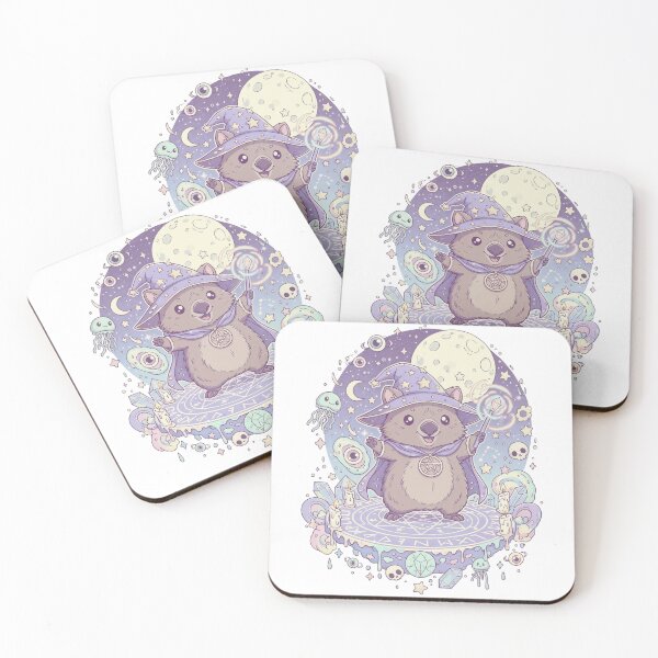 Item preview, Pastel Goth Wombat Wizard: The Floating Moon Ritual designed and sold by RubisLeaf.