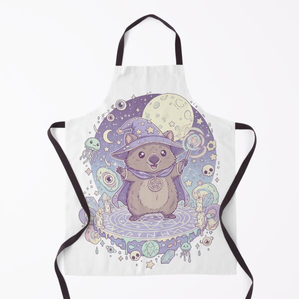Item preview, Pastel Goth Wombat Wizard: The Floating Moon Ritual designed and sold by RubisLeaf.