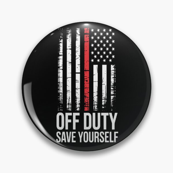 Item preview, Off Duty Save Yourself American Flag Firefighter designed and sold by CottonCandyPrin.
