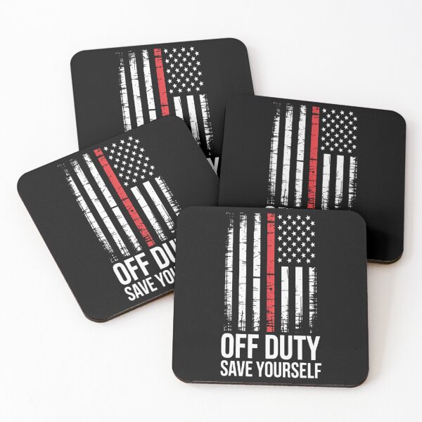 Item preview, Off Duty Save Yourself American Flag Firefighter designed and sold by CottonCandyPrin.
