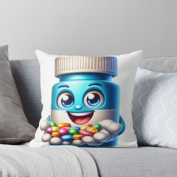 Item preview, Friendly Pill Bottle Mascot Character designed and sold by LunaPixelStudio.