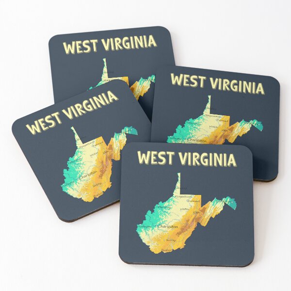 Item preview, West Virginia Topographic Map - Colorful State Pride designed and sold by mashmosh.