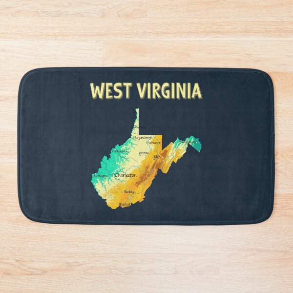 Item preview, West Virginia Topographic Map - Colorful State Pride designed and sold by mashmosh.