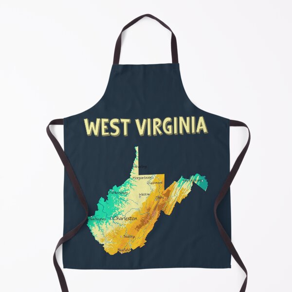 Item preview, West Virginia Topographic Map - Colorful State Pride designed and sold by mashmosh.