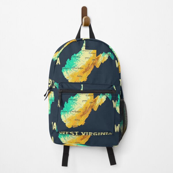 Item preview, West Virginia Topographic Map - Colorful State Pride designed and sold by mashmosh.