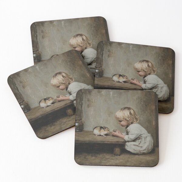 Item preview, Child Playing with a Hamster designed and sold by lautir.