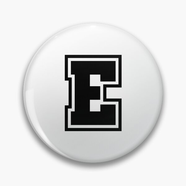 Item preview, Black E - Classic Stylized Initial Alphabet Letter designed and sold by stickerorange.