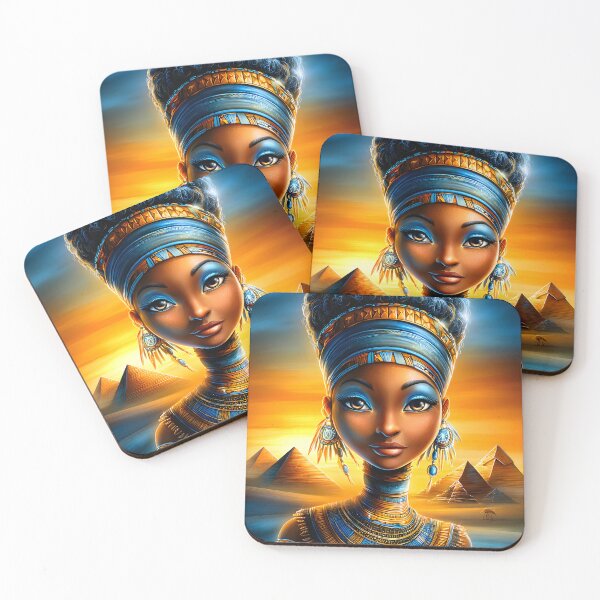 Item preview, Elegant Woman with Pyramids at Sunset designed and sold by Artessie.