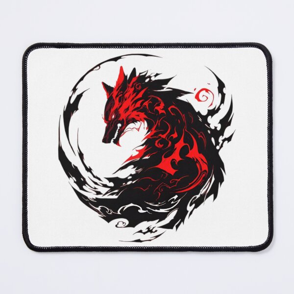 Item preview, Shadow Wolf – Crimson Yin Yang Spirit designed and sold by Dyan4.