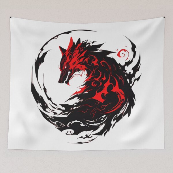Item preview, Shadow Wolf – Crimson Yin Yang Spirit designed and sold by Dyan4.