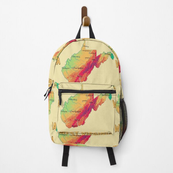 Item preview, West Virginia Topographic Art Map designed and sold by mashmosh.