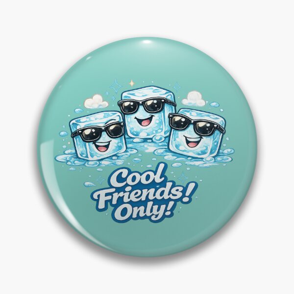 Artikelvorschau, Ice Cube Crew – Nur coole Freunde! Retro-Cartoon-Eiswürfel entworfen und verkauft von © Zenscape Studio 2025.