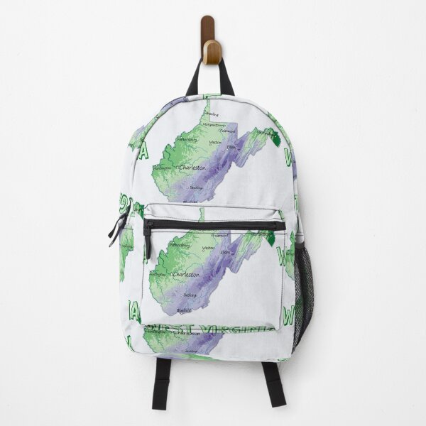 Item preview, West Virginia Topographic Map - Artistic Green & Blue Palette designed and sold by mashmosh.