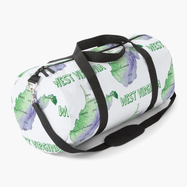 Item preview, West Virginia Topographic Map - Artistic Green & Blue Palette designed and sold by mashmosh.