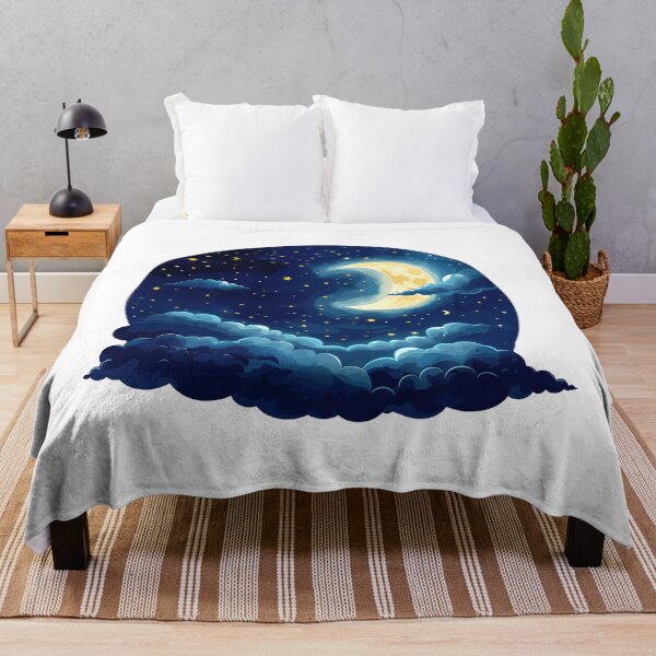 Item preview, Magical Moonlit Night Sky - Crescent Moon & Celestial Stars Art by Design Artistia designed and sold by DesignArtist.ia.