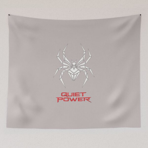 Item preview, Quiet Power Spider T-Shirt – Minimal Dark Geometric Strength Art Tee designed and sold by KDesignCrafts.