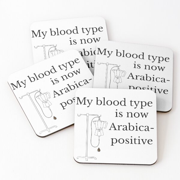 Item preview, My blood type is now Arabica-positive designed and sold by The Existential Mug Co..