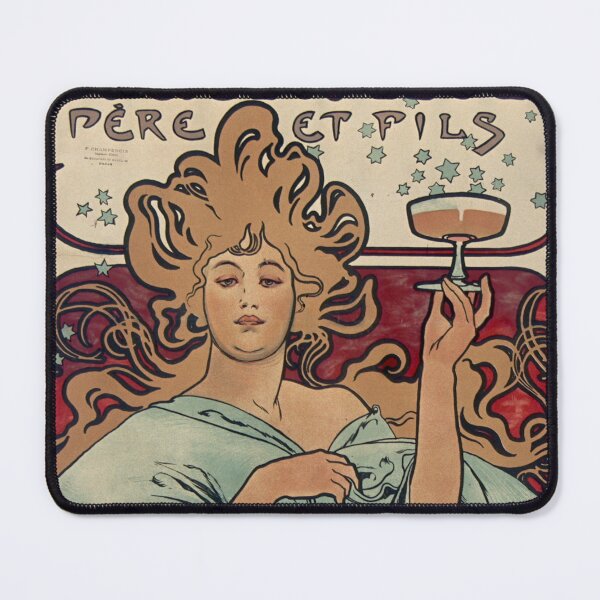 Item preview, French Champagne Ad (1896) designed and sold by 19th Century in Color.
