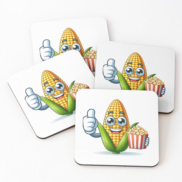 Item preview, Happy Popcorn Pal – Cheerful Cartoon Corn with Big Eyes designed and sold by Auraverse163.
