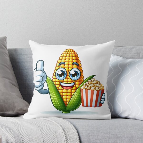 Item preview, Happy Popcorn Pal – Cheerful Cartoon Corn with Big Eyes designed and sold by Auraverse163.