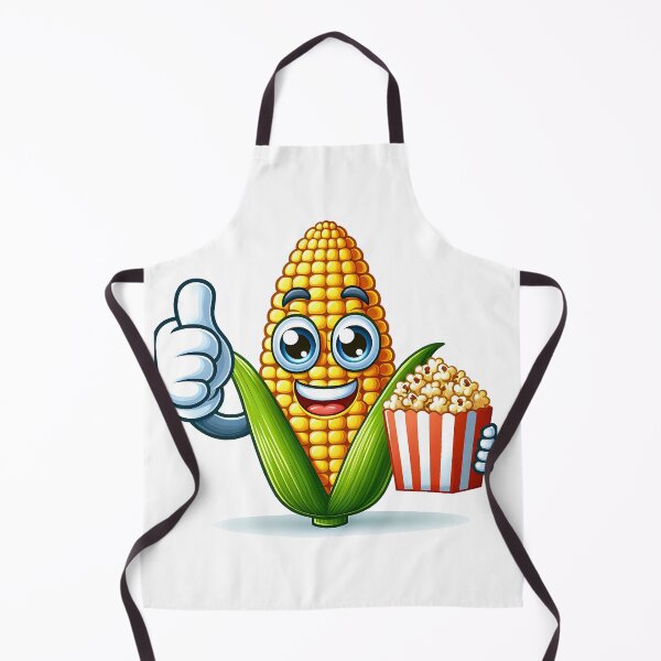 Item preview, Happy Popcorn Pal – Cheerful Cartoon Corn with Big Eyes designed and sold by Auraverse163.