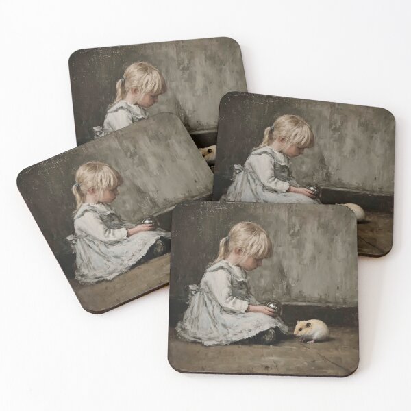 Item preview, Girl and Hamster Encounter designed and sold by lautir.